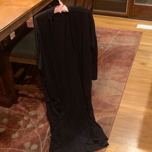 Athleta Black Long Robe